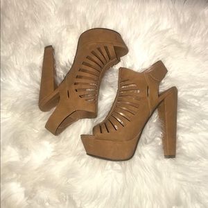 Tan Platform Heel